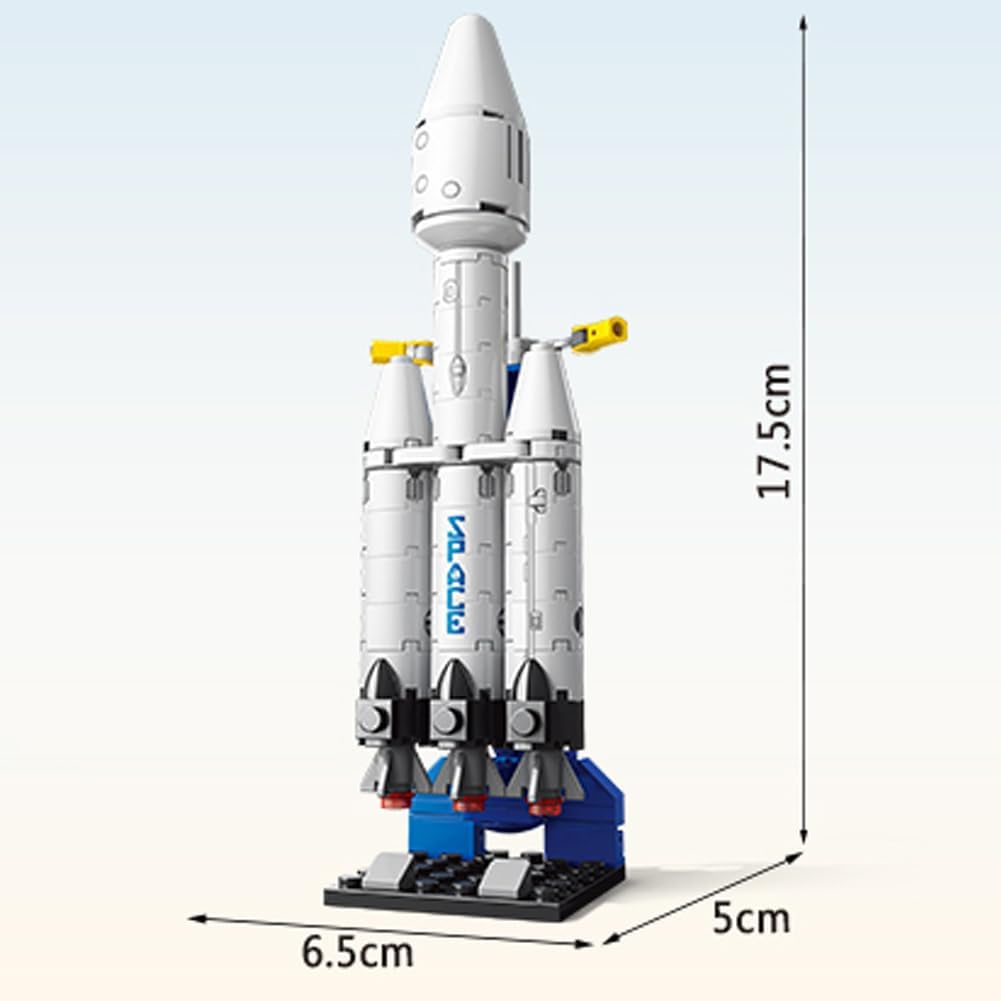 Rocket Ship Building Blocks Set 69-Piece