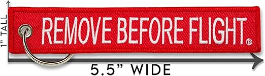 Remove Before Flight Keychain