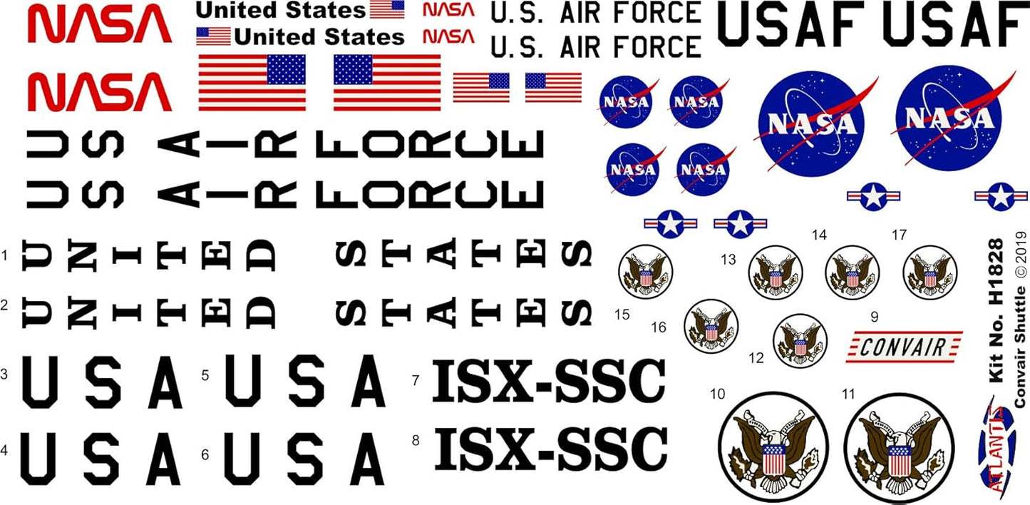 Atlantis AMCH1828 1:150 Convair Shuttle Craft Model