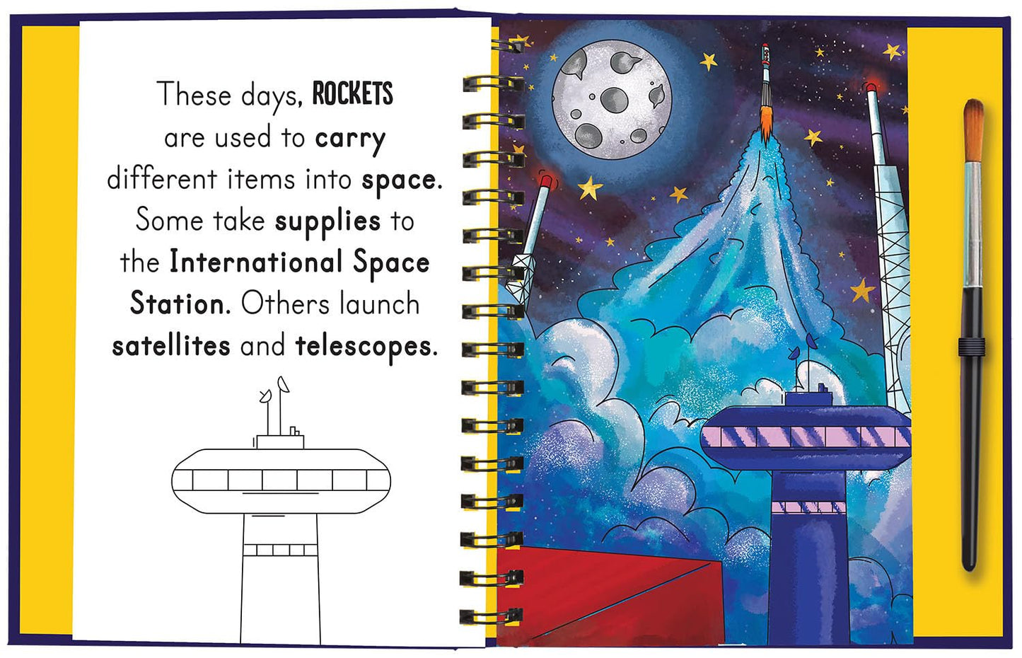 Blast Off Into - Space (Paint with Water)