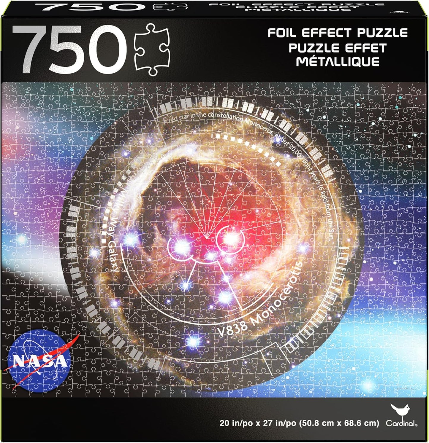 Cardinal Nasa: Milky Way Foil Effect Puzzle - 750pc