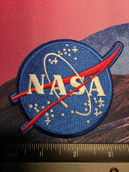 NASA- Meatball Logo Iron On Patch