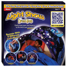 Dream Tent with Light Show and Storage Pocket for Kids Bed