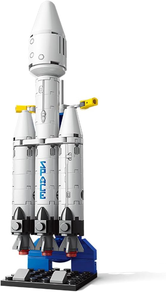 Rocket Ship Building Blocks Set 69-Piece