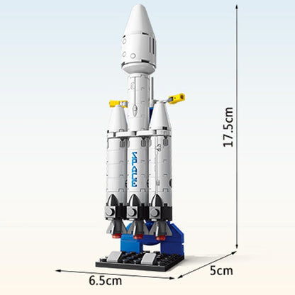 Rocket Ship Building Blocks Set 69-Piece