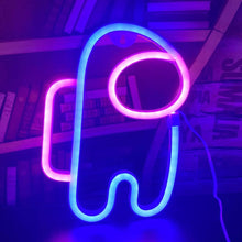 LED Space Decorating Neon Sign- Astronaut/Among Us