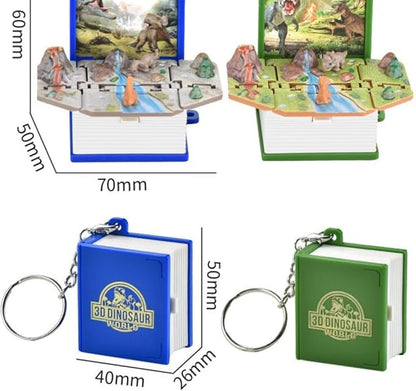 Pop-Up Book Keychain For Kids Mini Backpack Keychains- Blue