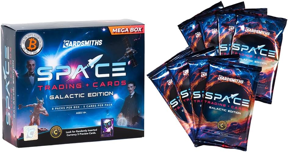 Space: Galactic Edition Trading Card Mega Box - 8 Packs