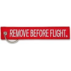 Remove Before Flight Keychain