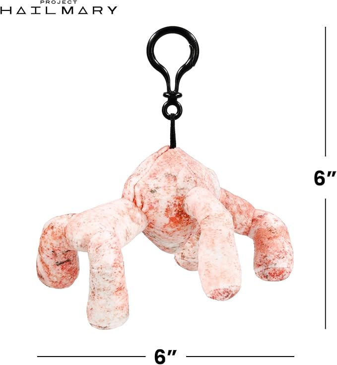 Project Hail Mary Teen Eridian Plush Bag Tag- Pink