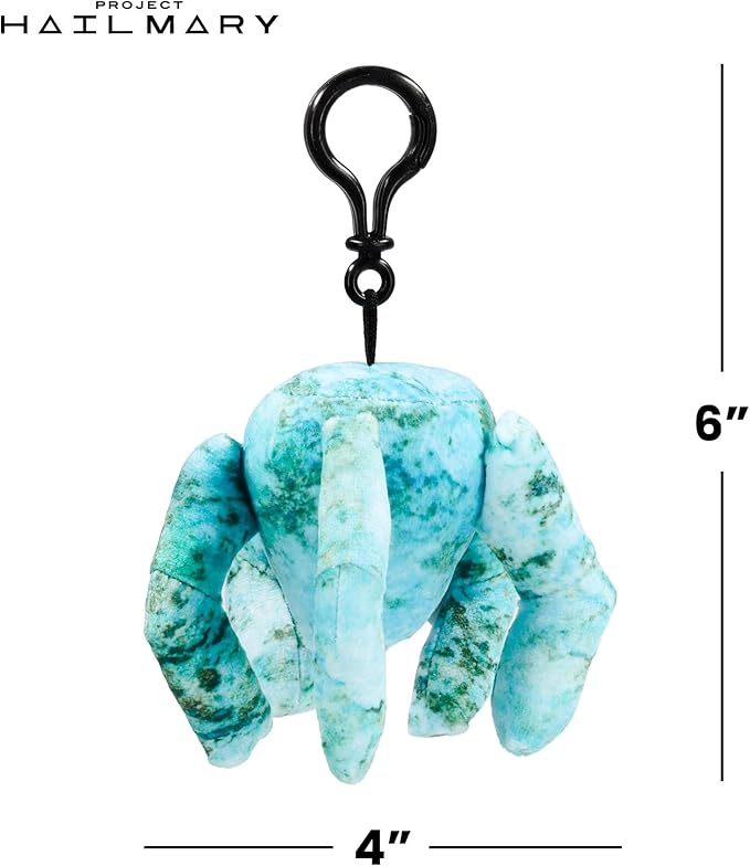 Project Hail Mary Teen Eridian Plush Bag Tag- Blue
