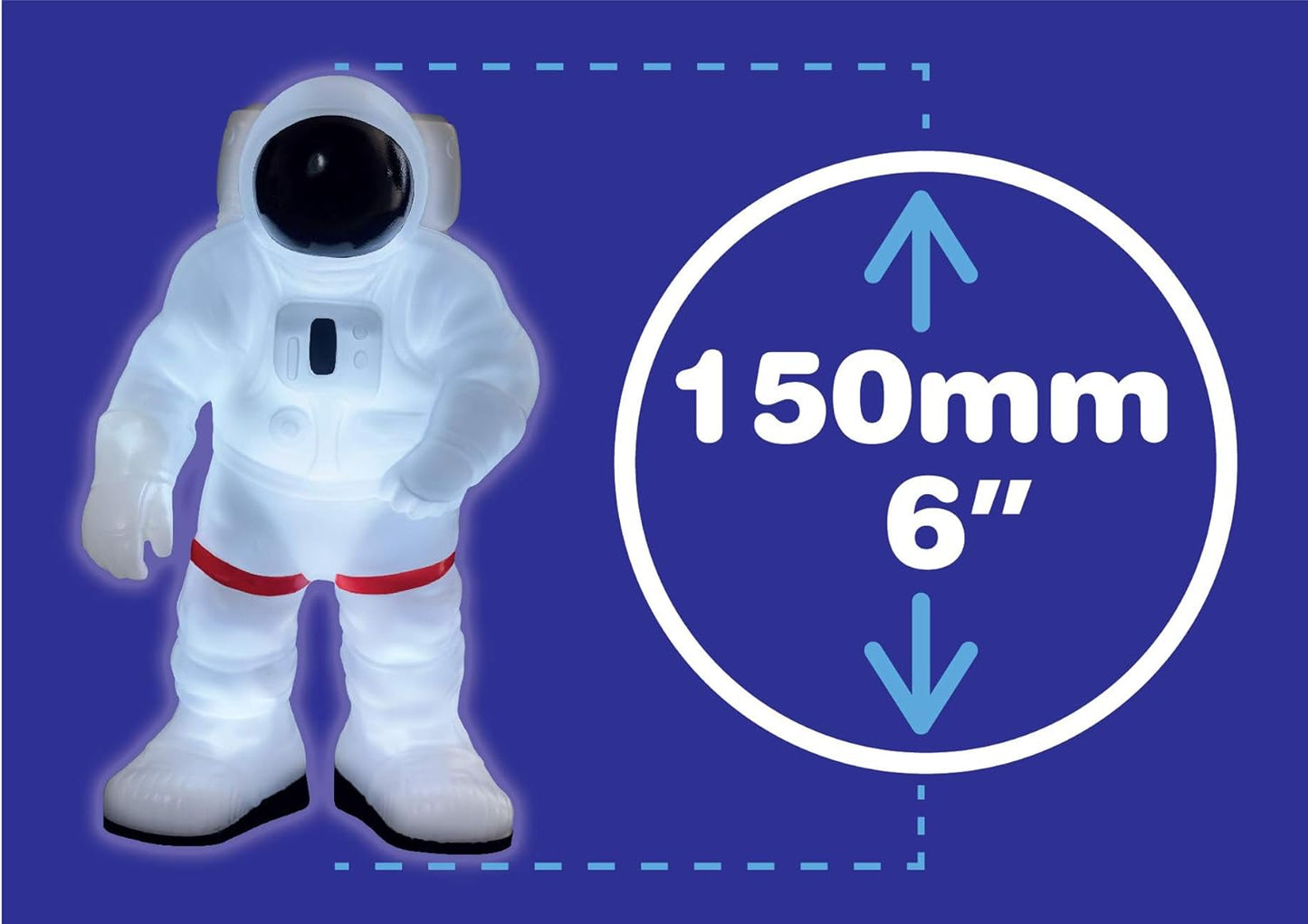 Brainstorm Toys Light-up and Glow Astronaut, Multi-Color