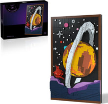 Art Planetary Exploration Space Building kit, Building Set for Adults, Gift Idea for Sci-Fi and Astronomy Lovers to Build and Hang or Display Freestanding, Home Décor Ideas for Living Room