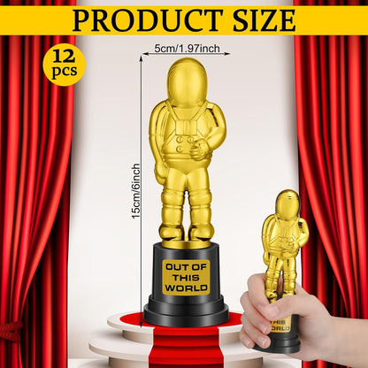Gold Astronaut Trophy Plastic Winner Trophy Award