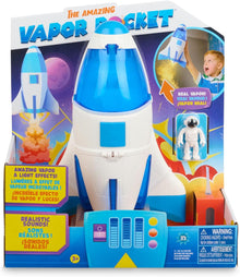 Amazing Vapor Rocket with Astronaut Action Figure, Blasts Off with Vapor Effects, Lights & Sounds