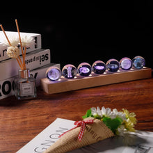 7 Pcs Planet 3D Solar System Crystal Ball Model Gift Space Astronomy Gift Planets Multicolor Universe