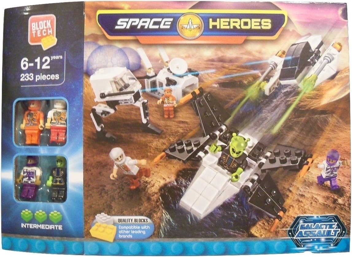 Block Tech Space Heroes Galactic Assault 233 Piece Building Set