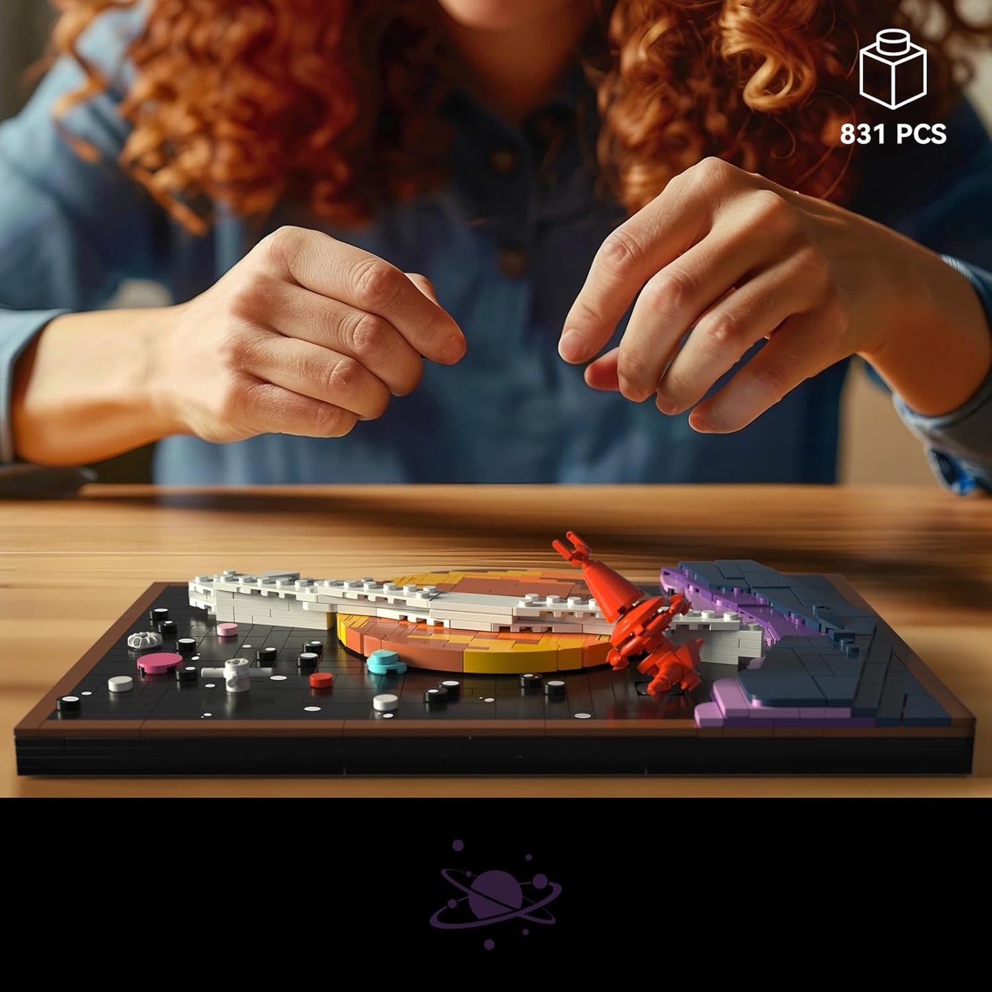 Art Planetary Exploration Space Building kit, Building Set for Adults, Gift Idea for Sci-Fi and Astronomy Lovers to Build and Hang or Display Freestanding, Home Décor Ideas for Living Room