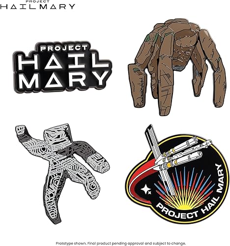 Project Hail Mary 4-Piece Enamel Pin Set | Official Merch