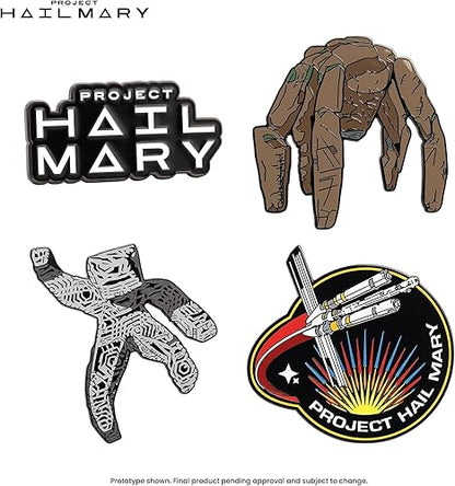 Project Hail Mary 4-Piece Enamel Pin Set | Official Merch