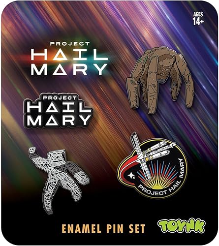 Project Hail Mary 4-Piece Enamel Pin Set | Official Merch