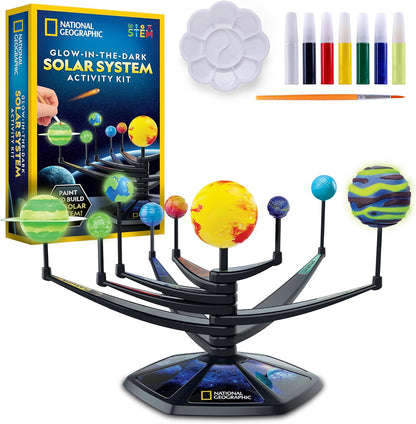 NATIONAL GEOGRAPHIC® Glow-in-The-Dark Solar System Model Kit for Kids