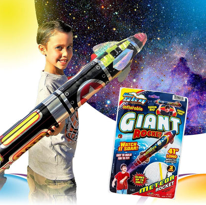 JA-RU Giant 41" Inflatable Rocket Ship Toy