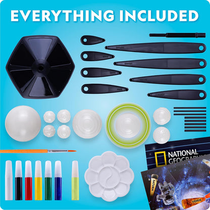 NATIONAL GEOGRAPHIC® Glow-in-The-Dark Solar System Model Kit for Kids