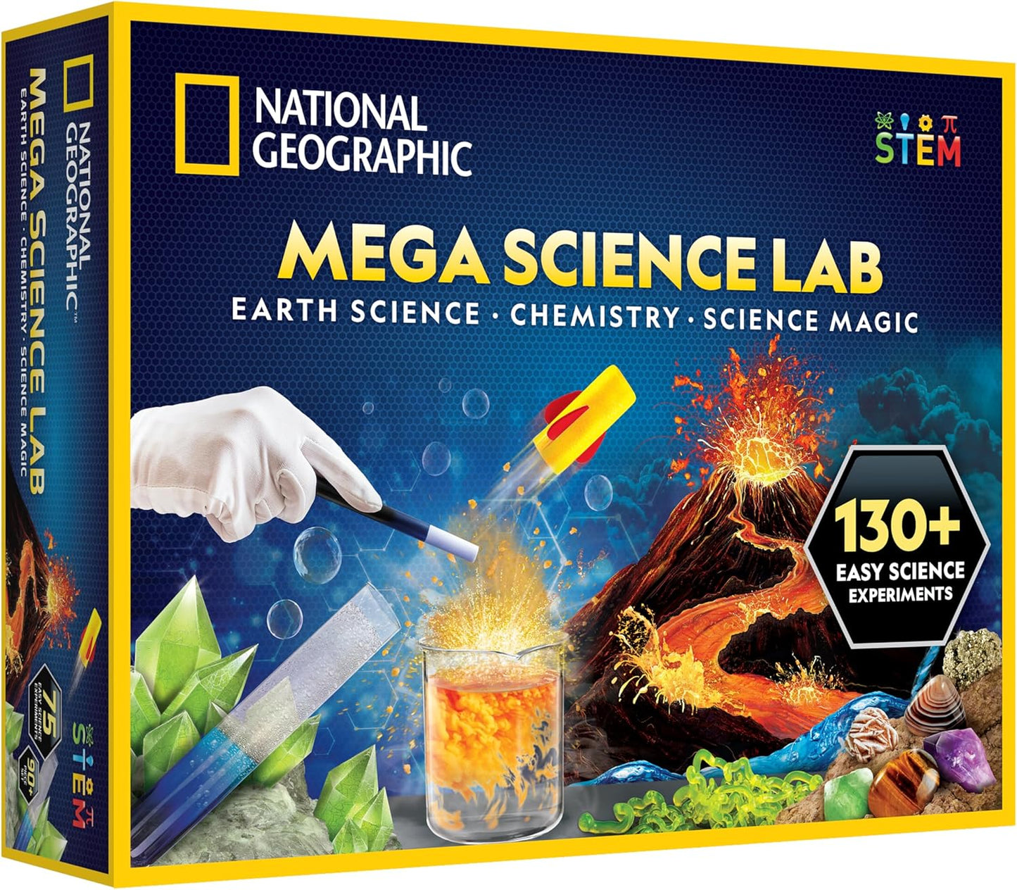 NATIONAL GEOGRAPHIC® Mega Science Lab - Science Kit for Kids with 130+ Easy Experiments