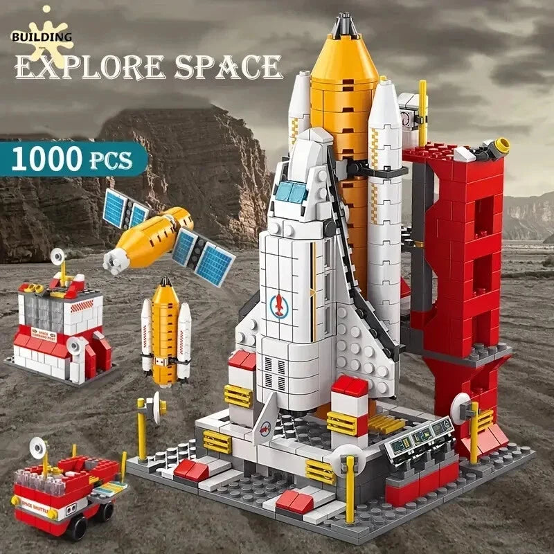 1000pcs Spacecraft Building Blocks