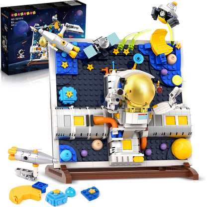 3D Space Painting Frame Building Toys for Kids 540PCS Astronaut Toys